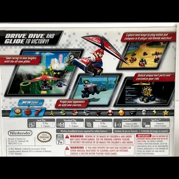 Mario Kart 7 Nintendo 3DS Video Game - Picture 2 of 7